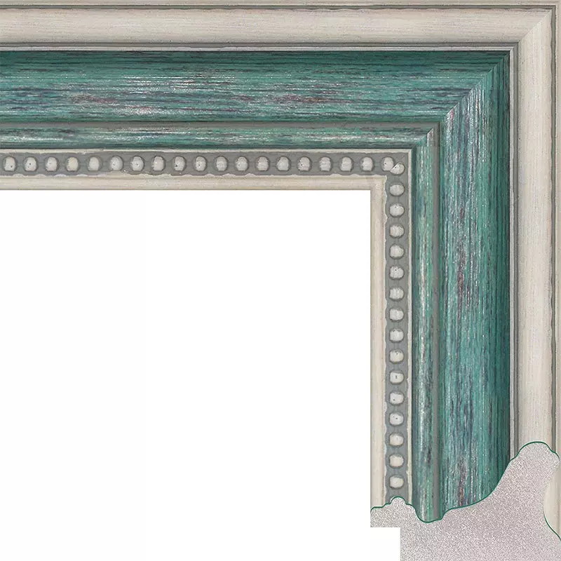 Рама багетная 50x60 для картин и зеркал - 5,1 см, классическая, пластиковая, с креплением, М-13-1