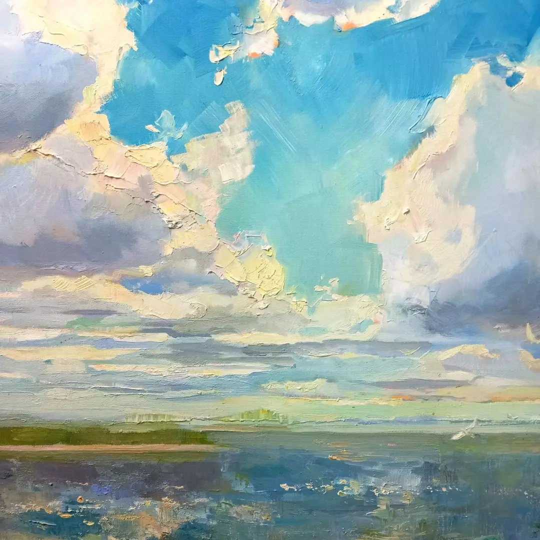Картина. Анастасия Голубцова. Середина лета. Холст, масло. 50х70 см. Авторская живопись.