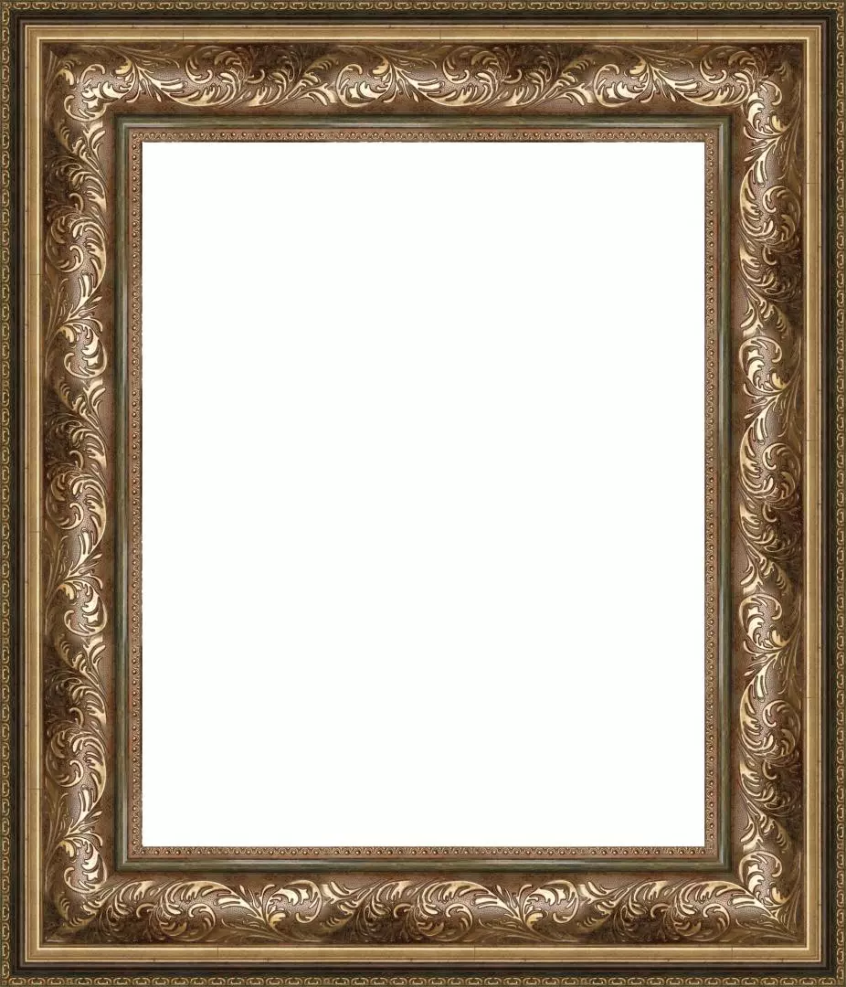 Багетная рама 60x80 для картин и зеркал, ширина - 9,9 см, классическая, пластиковая, с креплением, 157-10