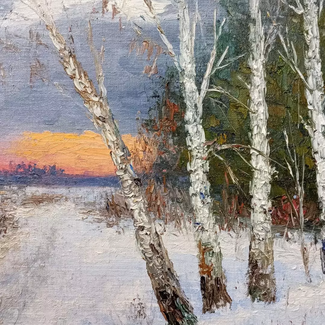 Картина. Стефан Домусчи.Окраина Борисоглебска. Холст, картон, масло. 40х60 см. Авторская живопись.