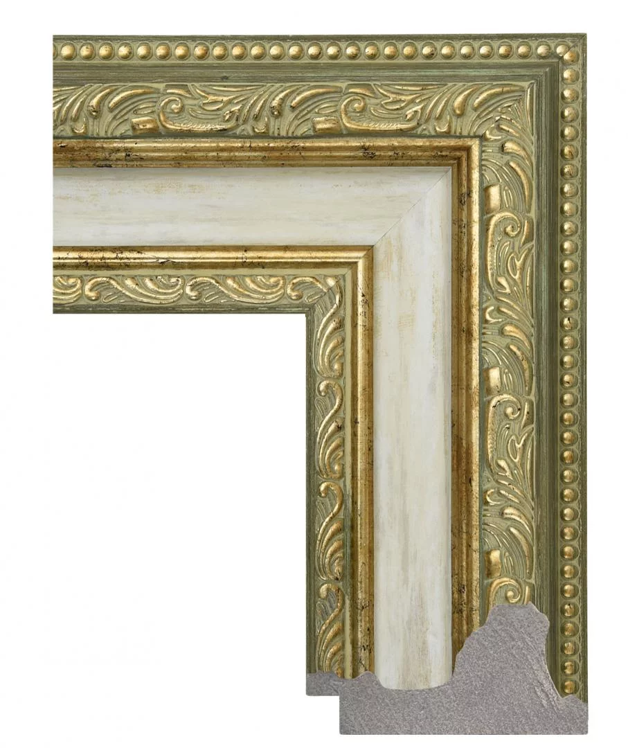 Багетная рама 90x105 для картин и зеркал, ширина - 8,5 см, классическая, пластиковая, с креплением, 38-63