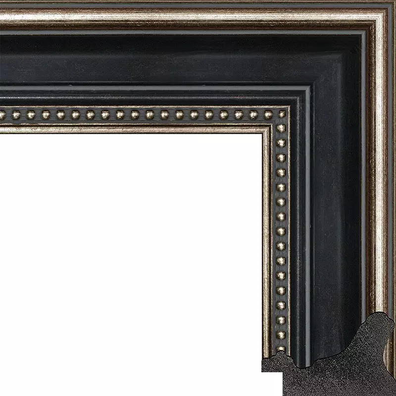 Рама багетная 40x50 для картин и зеркал - 5,1 см, классическая, пластиковая, с креплением, М-13-6