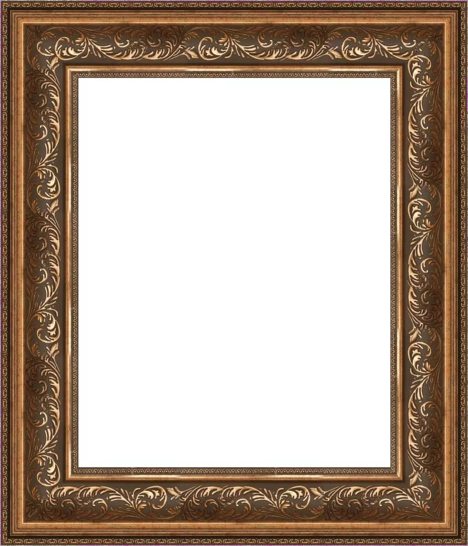 Багетная рама 55x95 для картин и зеркал, ширина - 9,9 см, классическая, пластиковая, с креплением, 157-18