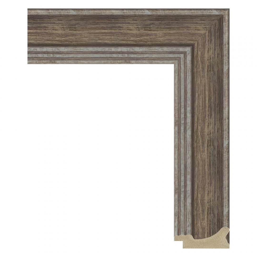 Багетная рама 55x75 для картин и зеркал, ширина - 4,4 см, классическая, пластиковая, с креплением, 707-80