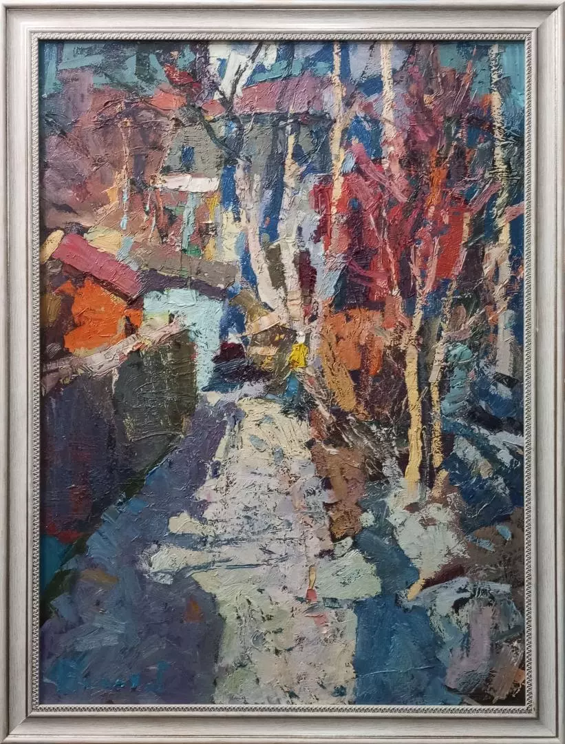 Картина. Юрий Болотов. Март. Холст, масло. 50х70 см. Авторская живопись