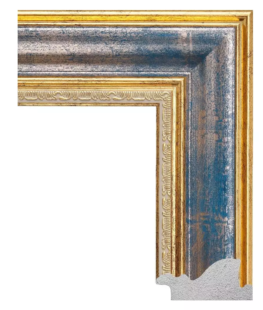 Рама багетная 50x70 для картин и зеркал - 5,6 см, классическая, пластиковая, с креплением, М-10-1