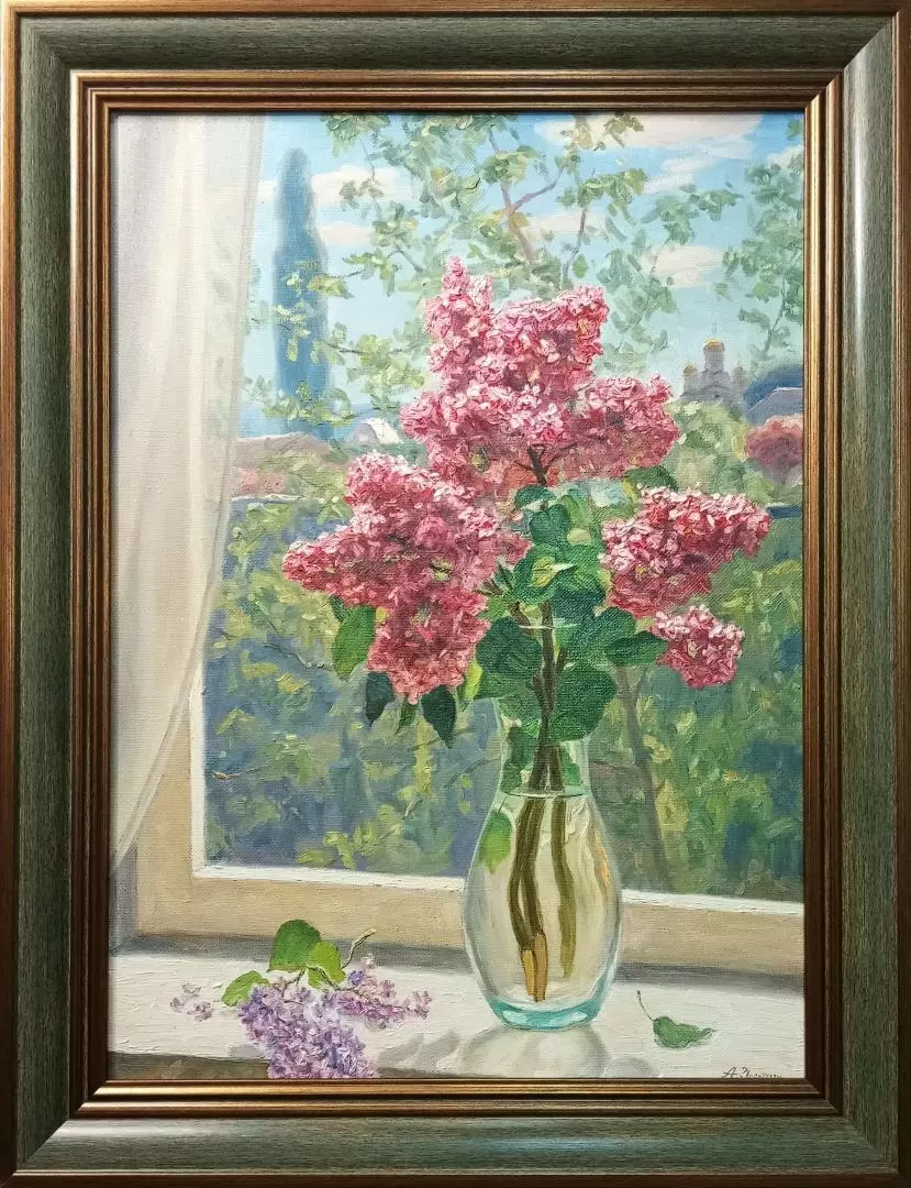 Картина. Александр Золотых. Май. Холст, масло. 70х50см. Авторская живопись.