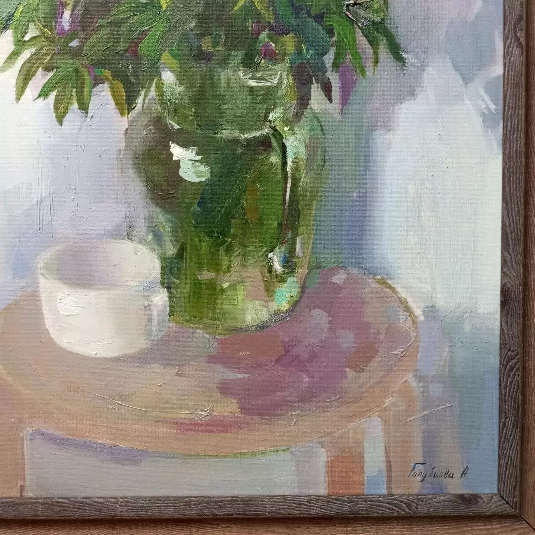Картина. Анастасия Голубцова. Люпины. Холст, масло. 60х40 см. Авторская живопись.