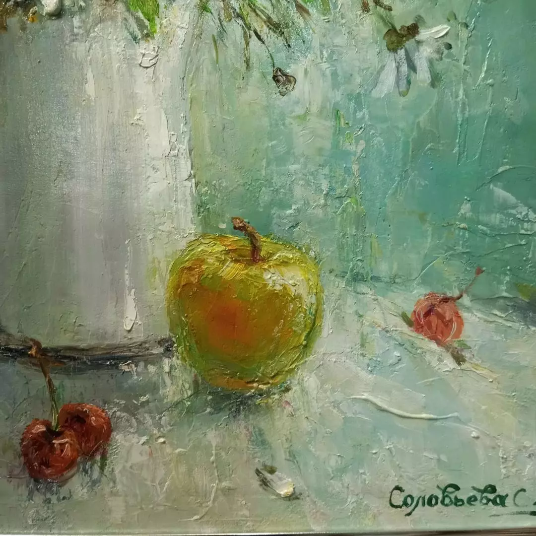 Картина. Светлана Соловьева. Ромашк. Холст, масло. 50х40 см. Авторская живопись.