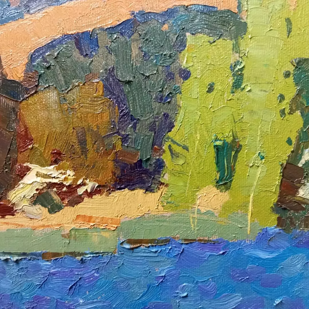 Картина. Юрий Болотов. Ближе к осени. Холст, масло. 30х40 см. Авторская живопись