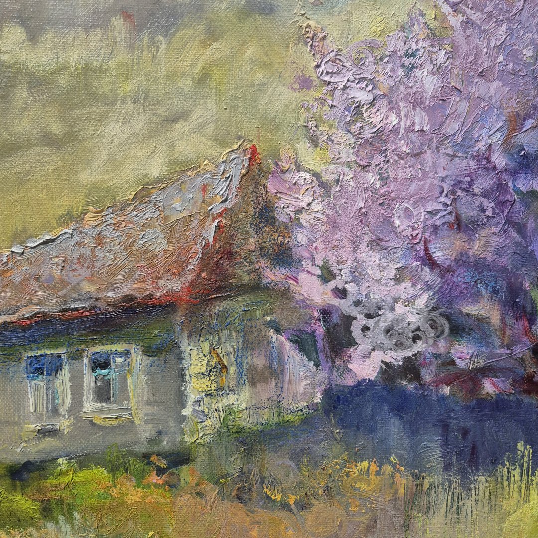 Картина. Наталия Горшенева. Бахчисарай в цвету. Холст, масло. 40х50 см. Авторская живопись.