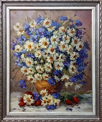 Картина. Никколова И.А. Июнь. Холст, масло. 50х40 см. Авторская живопись. 