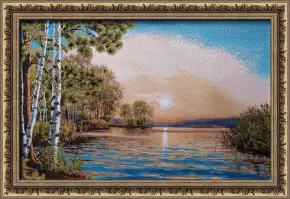 Гобелен в раме. Зорька рассветная. 42х62 см, 719-18