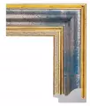 Рама багетная 30x40 для картин и зеркал - 5,6 см, классическая, пластиковая, с креплением, М-10-1