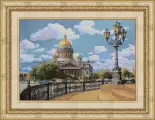 Гобелен в раме. СПБ Исаакиевский собор 2. 44х56 см