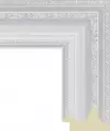 Рама багетная 60x80 для картин и зеркал, белая - 7 см, классическая, пластиковая, с креплением, 744-723