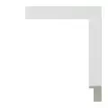 Багетная рама 20x30 для картин, белая - 2,0 см, универсальная, пластиковая, с креплением, 721-33