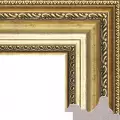 Рама багетная 30x40 для картин и зеркал - 6,9 см, классическая, пластиковая, с креплением, без стекла, М-7-2