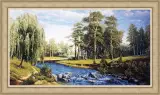 Гобелен в раме. Водные пороги. 86х133 см
