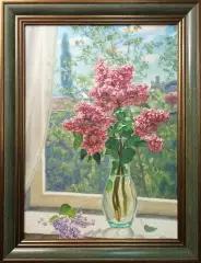 Картина. Александр Золотых. Май. Холст, масло. 70х50см. Авторская живопись.