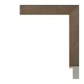 Багетная рама 20x40 для картин, коричневая - 2,0 см, универсальная, пластиковая, с креплением, 721-64