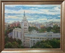 Картина. Олеся Фатеева. ЮВЖД. Холст, масло. 40х50 см. Авторская живопись. 