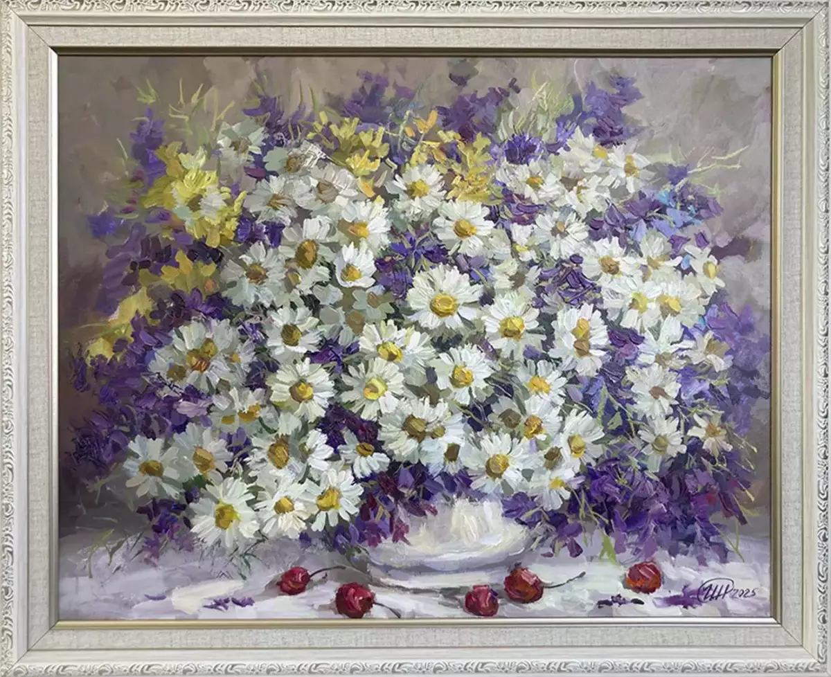 Картина. Никколова И.А. Июльский букет. Холст, масло. 40х50 см. Авторская живопись.