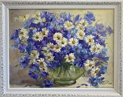 Картина. Никколова И.А. Дачный буке. Холст, масло. 30х40 см. Авторская живопись. 