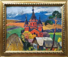 Картина. Василий Лосев Задонск, картон, масло, 41х50 см. Авторская живопись.