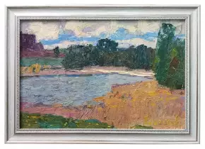 Картина. Юрий Болотов. Облачный день. Холст, масло. 30х45 см. Авторская живопись