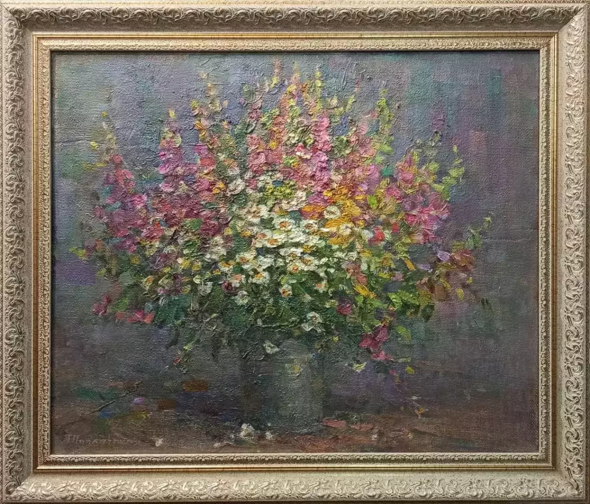 Картина. Татьяна Поплавская. Иван чай зацвел. Картон, масло. 45х55 см. Авторская живопись.