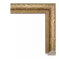 Рама багетная 30x40 для картин, золотая - 2,9 см, классическая, пластиковая, с креплением, 708-15