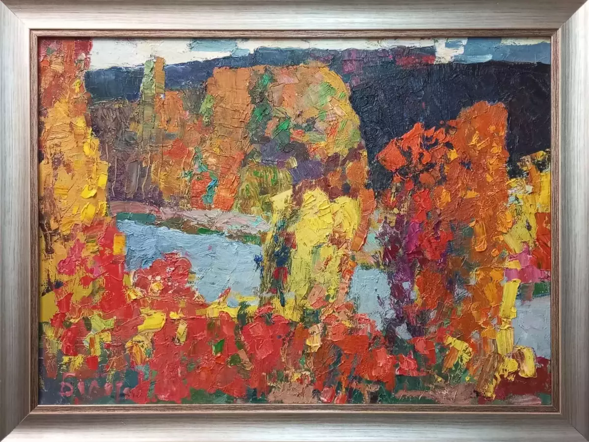 Картина. Юрий Болотов. Под осенним одеялом. Холст, масло. 50х70 см. Авторская живопись