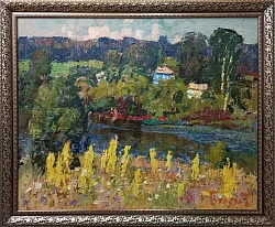 Картина. Юрий Болотов. Земля в цвету. Холст, масло. 65х80 см. Авторская живопись. 