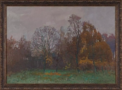 Картина. Евгений Кострюков "Есенинская осень", холст, масло, 50х70 см. Авторская живопись. 