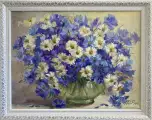 Картина. Никколова И.А. Дачный буке. Холст, масло. 30х40 см. Авторская живопись.