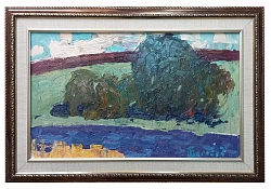 Картина. Юрий Болотов. Ясный день. Холст, масло. 30х50 см. Авторская живопись