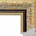 Рама багетная 60x80 для картин и зеркал - 5,6 см, классическая, пластиковая, с креплением, М-3-1