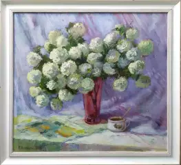 Картина. Наталья Воронкова Бульденеж холст, масло, 50х55 см, габ 58х63 см. Авторская живопись.
