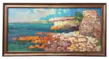 Картина. Александр Филиппов. Солнечные камни Херсона. Холст, масло. 40х85 см. Авторская живопись.
