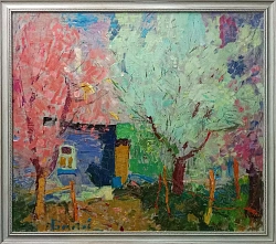 Картина. Юрий Болотов. Майский денек. Холст, масло. 70х80 см. Авторская живопись. 