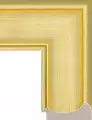 Рама багетная 50x70 для картин и зеркал, золотая - 7,8 см, классическая, пластиковая, с креплением, 882-004