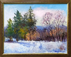 Картина. Стефан Домусчи "Этюд", холст, картон, масло, 35х46 см. Авторская живопись. 
