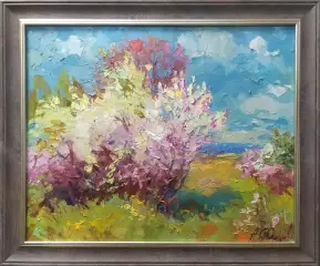 Картина. Александр Филиппов В начале мая, холст, масло, 40х50 см. Авторская живопись.
