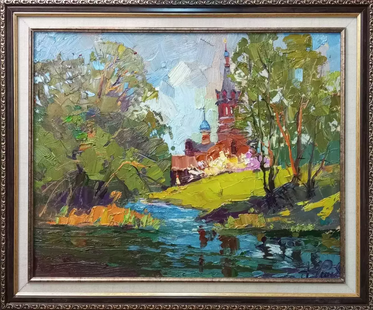 Картина. Александр Филиппов. Хороший день на Пасху. Холст, масло. 40х50 см. Авторская живопись.