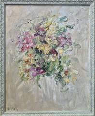 Картина. Инна Москалева. Лето в букете. Холст, картон, масло. 50х40см. Авторская живопись.