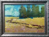 Картина. Александр Филиппов Солнечно, картон, масло, 21х30 см. Авторская живопись.