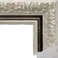 Рама багетная 70x70 для картин и зеркал - 5,6 см, классическая, пластиковая, с креплением, М-3-2