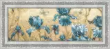 Гобелен в раме. Ирисы. 30х60 см