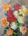 Картина. Максим Аникандров Розы, холст, масло, 50х40 см. Авторская живопись.